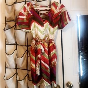 Gianni Bini colorful lace dress